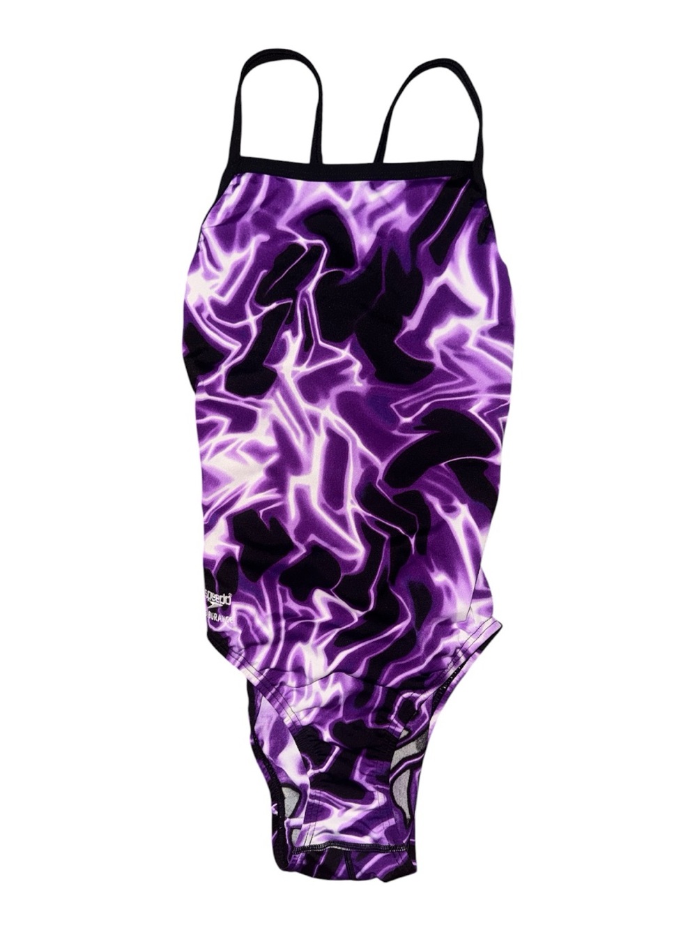 Speedo Purple Electric-Print One-Piece Endurance Swimmers Swimsuit NWT Size 6